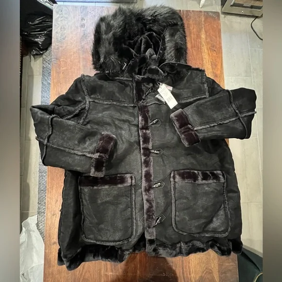 NEW Jordan Craig DENALI SHEARLING JACKET (BLACK) Jackets & Coats